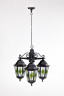 Подвесной уличный светильник YAOHUALUX 79870lg/3 Bl PETERSBURG lead GLASS