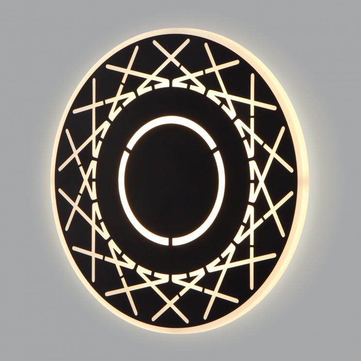 Настенный светодиодный светильник Eurosvet Ilios 40148/1 LED черный 17W