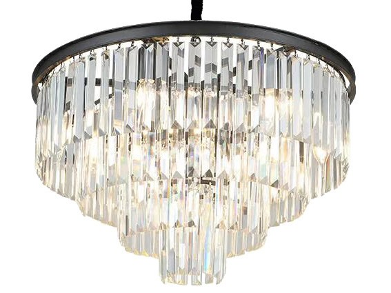 Люстра подвесная хрустальная Stilfort 1027/03/08P Ladder 8*E14*40W