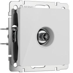 ТВ-розетка оконечная (белый акрил) Werkel W1183041