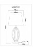 Настольная лампа ARTE Lamp A5132LT-1CC BEVERLY