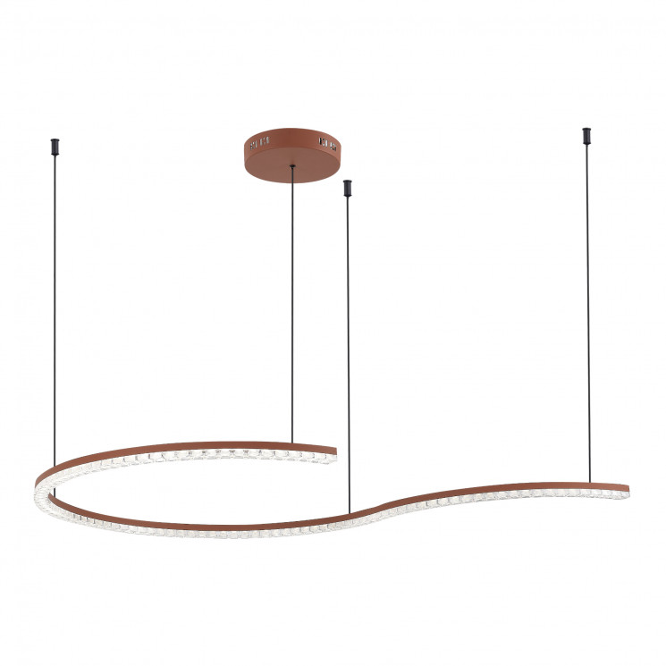 Светильник подвесной ST Luce терракотовый/прозрачный LED 1*65W 4000K         SL1018.603.01