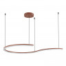 Светильник подвесной ST Luce терракотовый/прозрачный LED 1*65W 4000K         SL1018.603.01