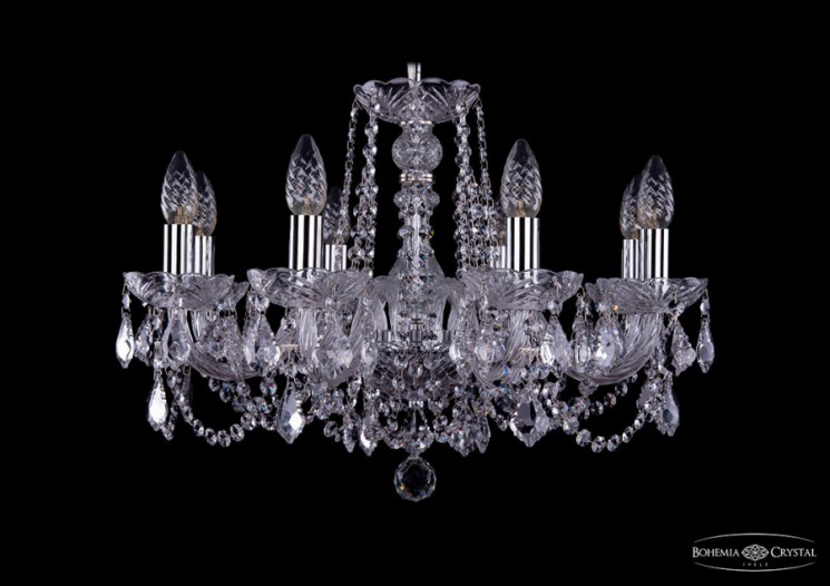 Люстра Bohemia Ivele 1402/8/195/Ni/Leafs