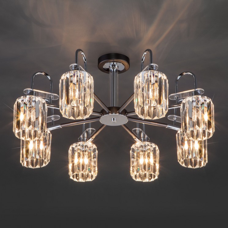 Потолочная люстра в стиле лофт Eurosvet Tenia 70090/8 графит