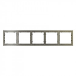 Рамка 5 постов VOLTUM VLS100504 шелк