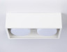 Накладной точечный светильник Ambrella light TN70828/2 WH белый GX53/2 max 12W 200*100*60