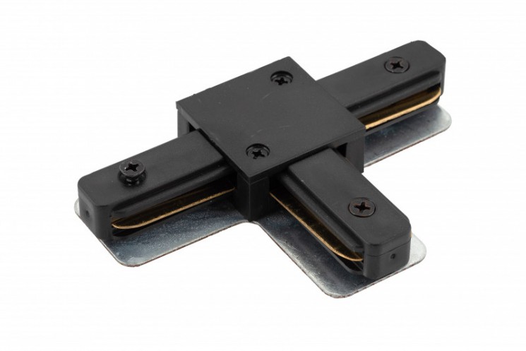 Соединитель для шинопровода T-образный, черный Denkirs TR1103-BK