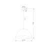 Подвесной светильник TK Lighting FARO/Фаро 10260 Faro Диаметр 50 см Высота 170 см 1хЕ27 оранжевый металл