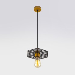 Подвесной светильник  Eurosvet Creto 50167/1 бронза/черный