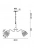 Подвесная люстра Freya FR5138PL-05W Nendo