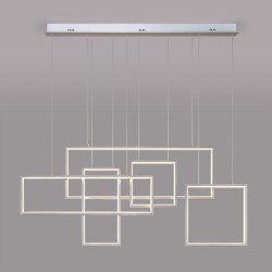 Подвесной светодиодный светильник с пультом управления Eurosvet Direct 90178/5 сатин-никель