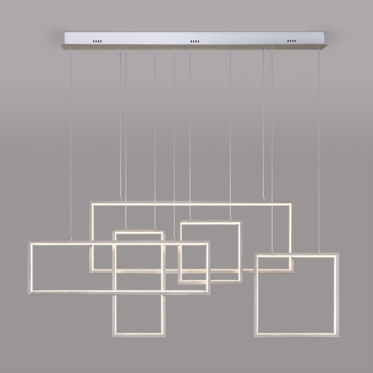 Подвесной светодиодный светильник с пультом управления Eurosvet Direct 90178/5 сатин-никель