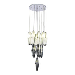 Светильник подвесной ST Luce Хром/Дымчатый, Молочный G9 16*5W 4000K        SL1242.103.16