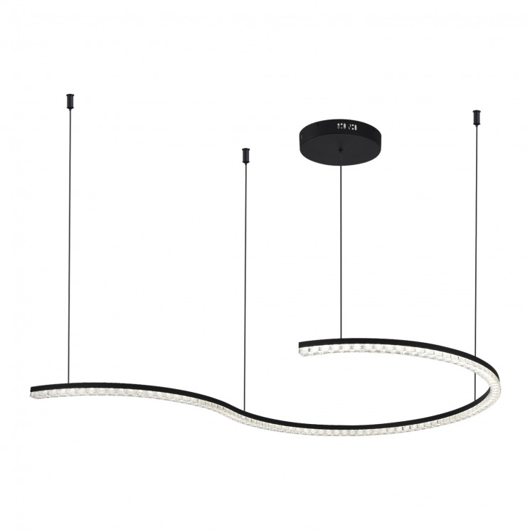 Светильник подвесной ST Luce черный/прозрачный LED 1*65W 4000K         SL1018.403.01