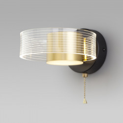 Бра Eurosvet 90244/1 черный/золото Jet