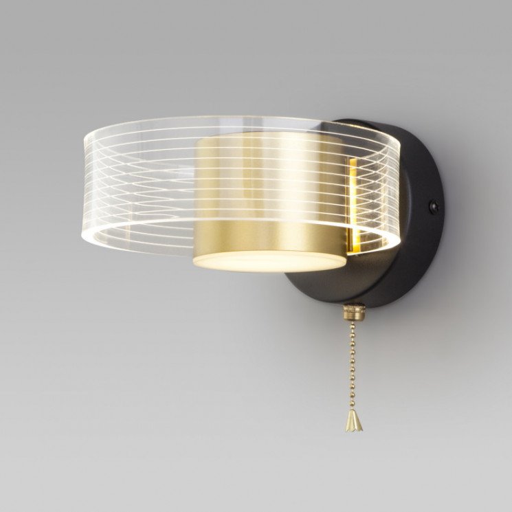 Бра Eurosvet 90244/1 черный/золото Jet