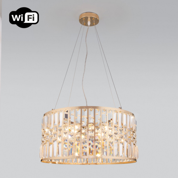 Подвесная люстра Eurosvet 10125/5 золото/прозрачный хрусталь Strotskis Smart (10116/5) Lory