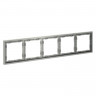 Рамка 5 постов VOLTUM VLS100505 сталь