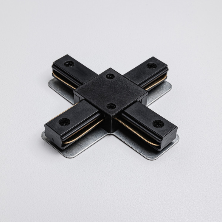 Х-коннектор для однофазного трекового шинопровода MKA-004-2 Черный Mikami Basic