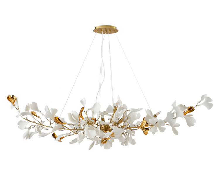 Kink Light 07868-10A,36 Люстра Сири латунь w150*55 h200 G9 10*5W  (Led лампы в комплекте)