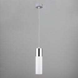 Подвесной светильник Eurosvet 50135/1 LED хром/белый Double Topper