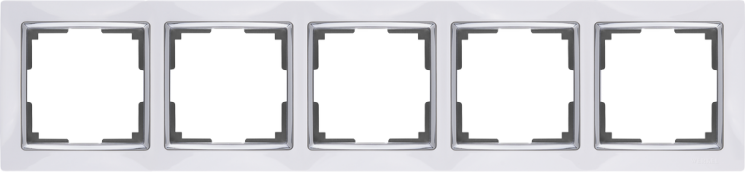 Рамка на 5 постов белый Werkel W0051901 (WL03-Frame-05-white Snabb)