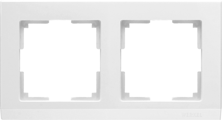 Рамка на 2 поста белый Werkel W0021801(WL04-Frame-02-white) Stark