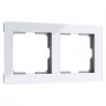 Рамка на 2 поста Acrylic белый W0022701 Werkel