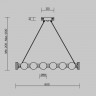 Подвесная люстра Freya FR6180PL-L32B Collar