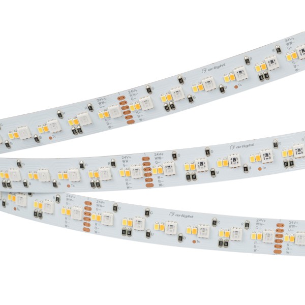 Светодиодная лента Arlight RT-5000-3838-2216-288-24V RGBW-MIX 12mm, 19.2W, IP20 19.2 Вт/м, IP20 028258