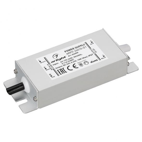 Блок питания Arlight ARPV-24010-D1 (24V, 0.42A, 10W) 026909