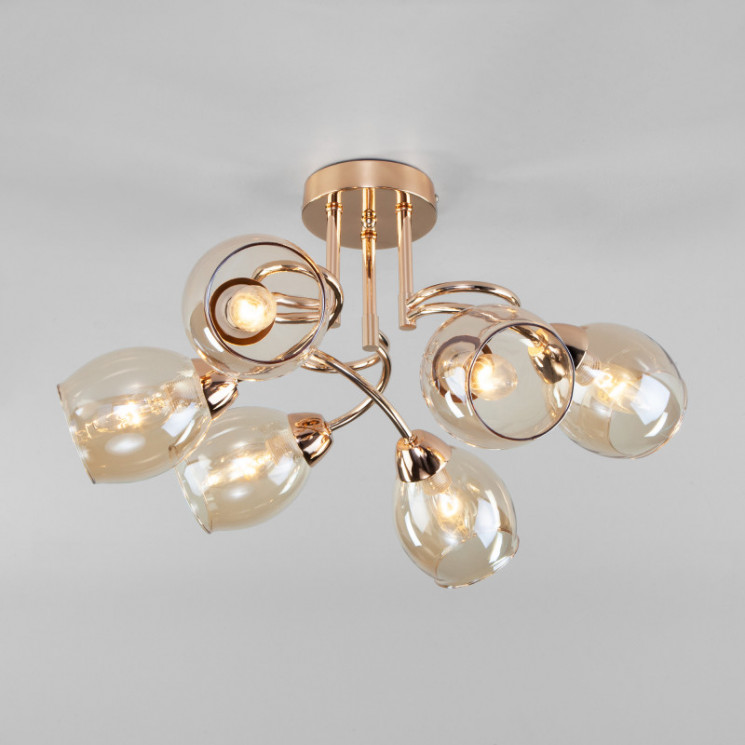 Люстра на штанге Eurosvet 30171/6 золото Roselyn