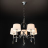 Подвесная люстра Eurosvet 10127/5 хром/прозрачный хрусталь Strotskis Smart (10093/5) MADERA