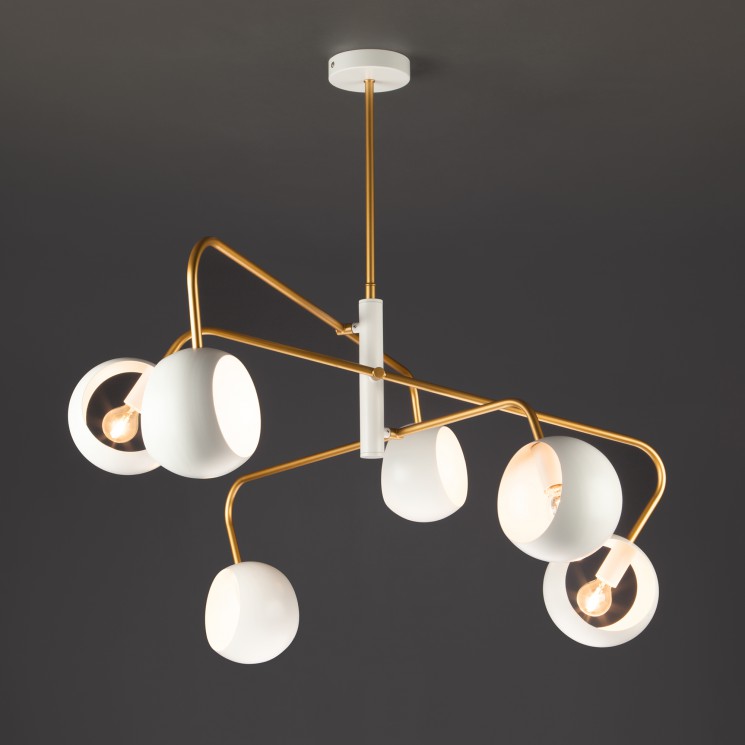 Подвесной светильник Eurosvet 70055/6 белый Luca