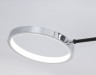 Потолочный светильник Ambrella Light FL5155/6 BK/CH черный/хром 84W 3000K/4200K/6400K 1100*1000*265 (ПДУ ИК)