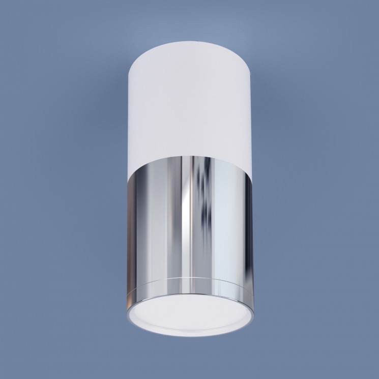 Накладной светильник Elektrostandard DLR028 6W 4200K белый матовый/хром/хром