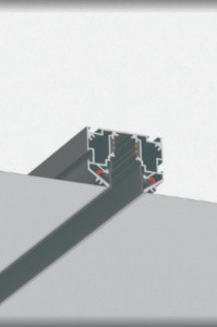 Шинопровод 48 под натяжной потолок ST-Luce Черный Длина 2 000мм SKYLINE 48       ST039.429.00