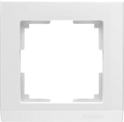 Рамка на 1 пост белый Werkel W0011801(WL04-Frame-01-white) Stark