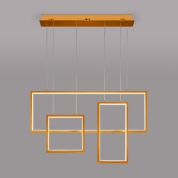 Подвесной светодиодный светильник с пультом управления Eurosvet Direct 90178/3 золото