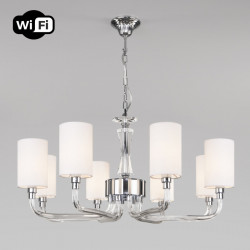 Подвесная люстра Eurosvet 60120/8 хром Smart (60112/8) CATANIA