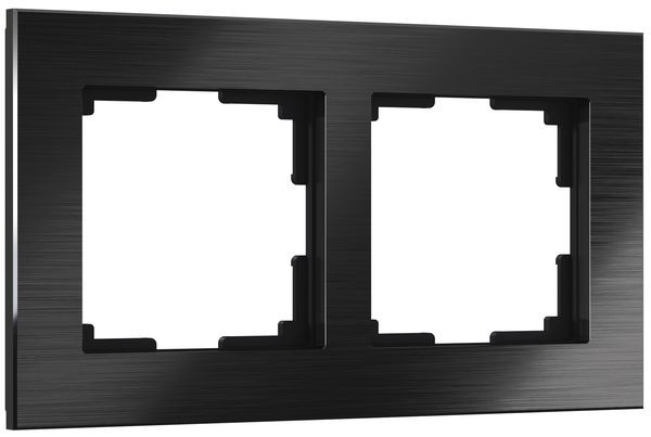 Рамка на 2 поста Werkel W0021708 черный алюминий