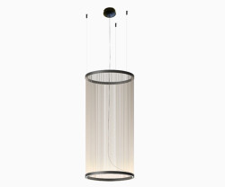 Подвес Kink Light Сайфи черный d37 h73-150 Led 30Вт (3000K)