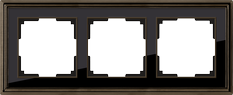 Рамка на 3 поста бронза/черный Werkel WL17-Frame-03 Palacio