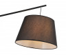 Торшер Kink Light 08448-F,19 Инвар D30-40 Н178 L135 см 1хЕ27 черный/черная ткань