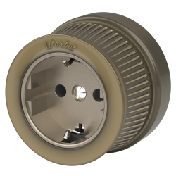 Розетка с заземлением (Бронзовый) ретро W5771012 Werkel