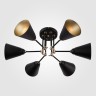 Потолочный светильник  Eurosvet Nigella 70052/6 черный/золото