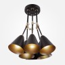 Потолочный светильник  Eurosvet Nigella 70052/6 черный/золото