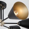Потолочный светильник  Eurosvet Nigella 70052/6 черный/золото