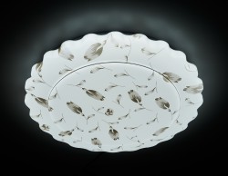 Управляемый светильник Ambrella light F144 WH BR 96W D500 ORBITAL DESIGN